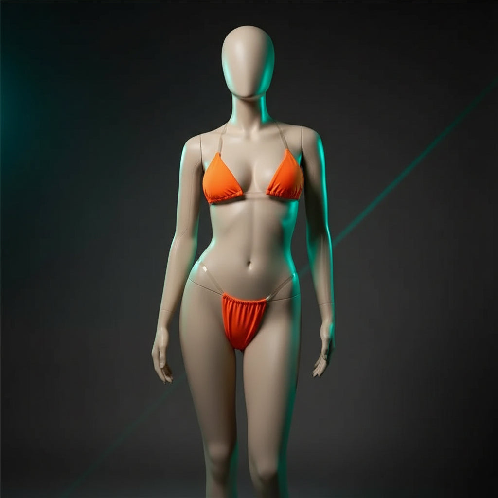 2pcs Halterneck Lace-up Bikini Women Summer Solid Color Sexy Split Strap Adjustable Swimsuit Suit Millzgotswaggshop