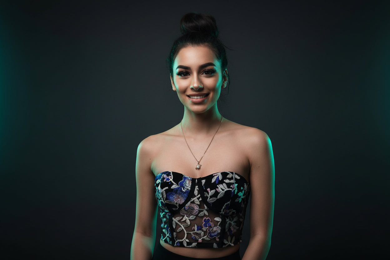 Floral Embroidered Sleeveless Sexy Corset Top - y2k Millzgotswaggshop