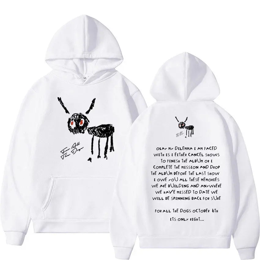 Drake Dog Letter Hoodie - Millzgotswaggshop