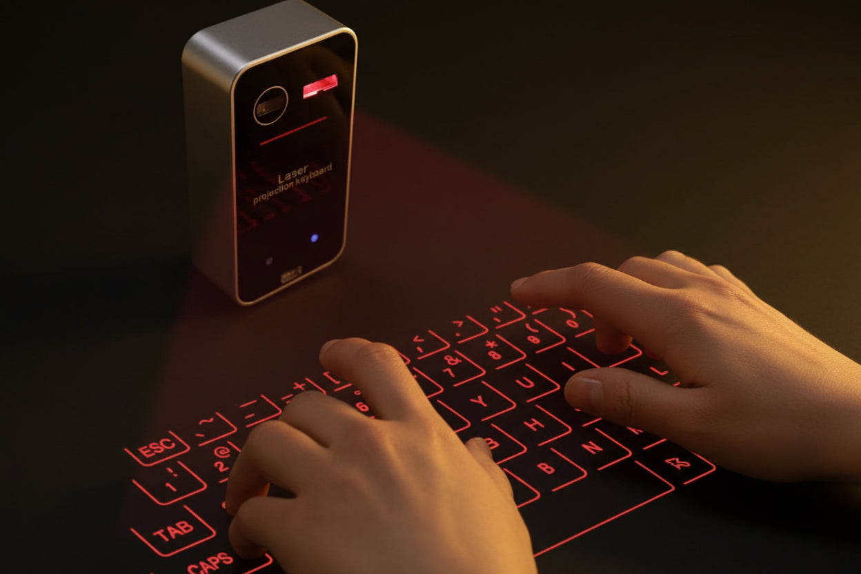 Bluetooth Wireless Laser Keyboard Millzgotswaggshop