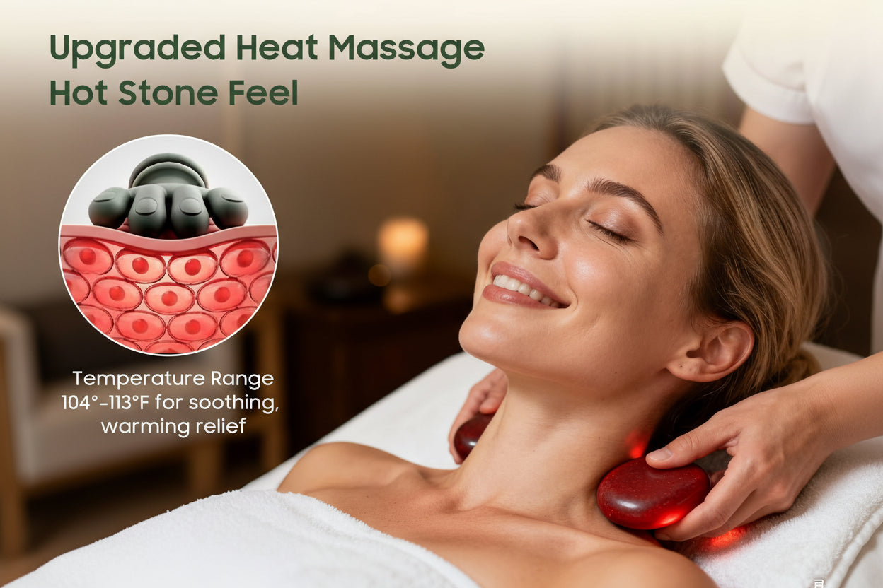 Bionic Finger Neck Shoulder Massager Wireless Neck Cervical Trapezius Kneading Massage Shawl Brushless Motor Neck Massager