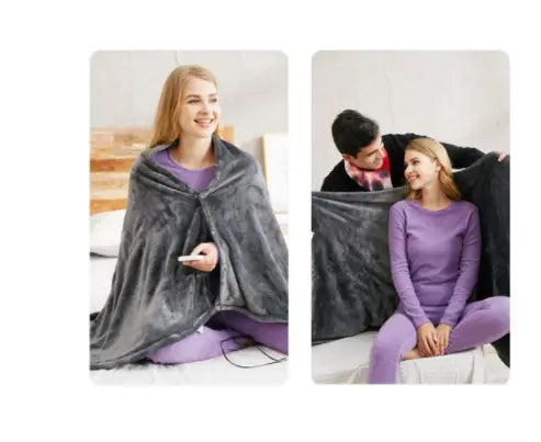 Warmth-on-the-Go: USB Heated Flannel Blanket - Millzgotswaggshop