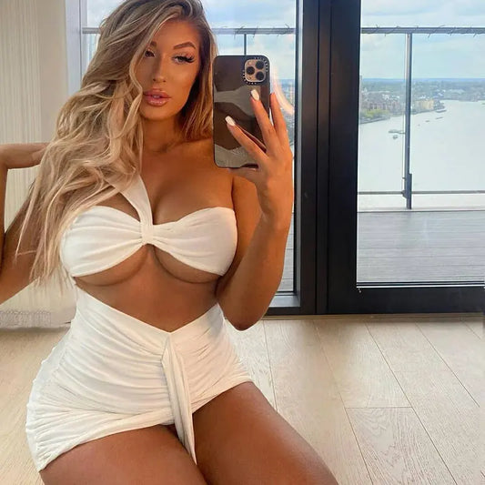 Women's Solid Color Shoulder Strap Pleated Skirt Suit Women Stanley Tumbler Cup Store