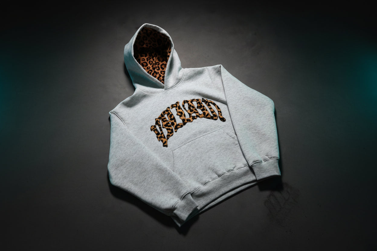 Viral Leopard Embroidery Hoodie Set - 3-Piece Y2K Streetwear