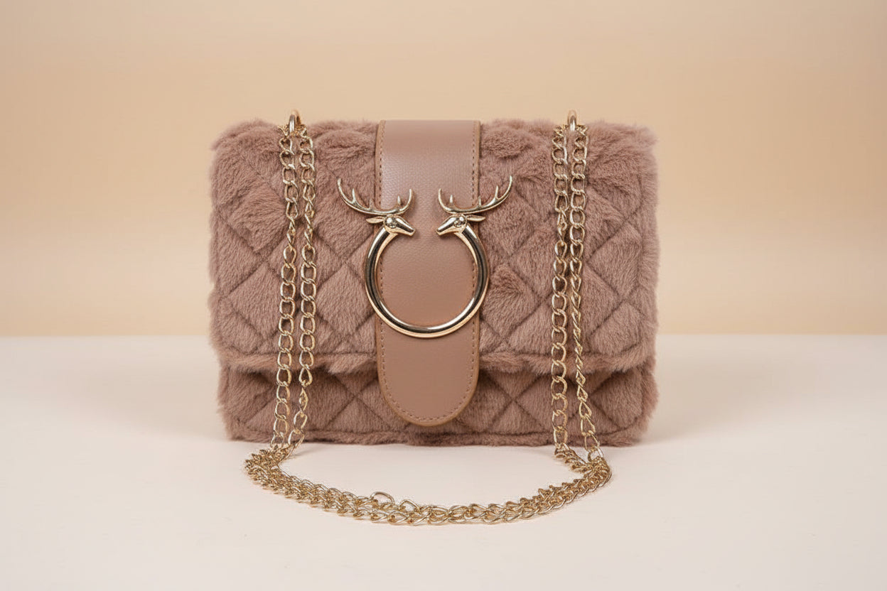 Soft Girl Winter Mini Bag – Viral Plush Crossbody