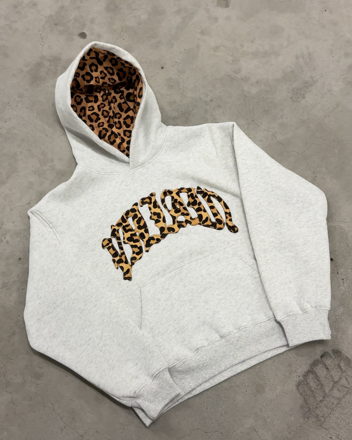 Viral Leopard Embroidery Hoodie Set - 3-Piece Y2K Streetwear