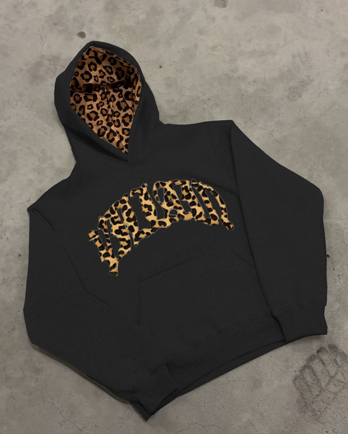 Viral Leopard Embroidery Hoodie Set - 3-Piece Y2K Streetwear