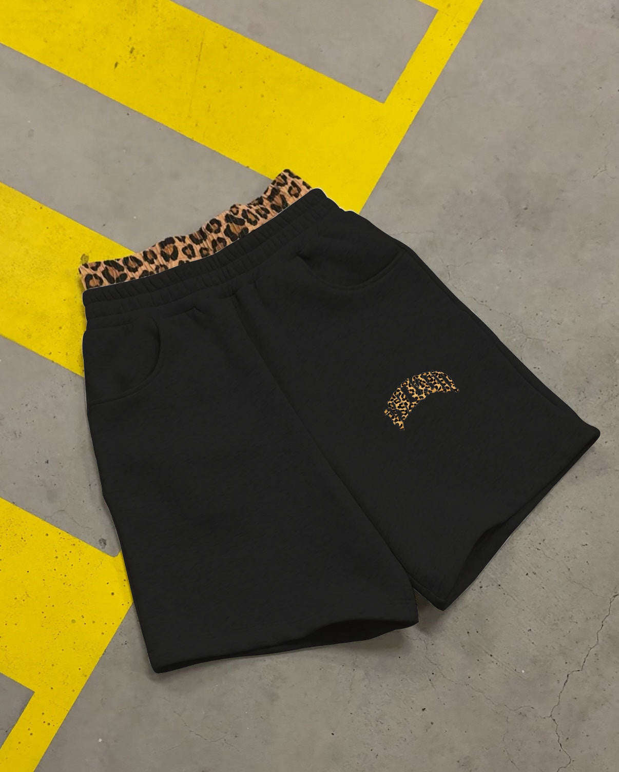 Viral Leopard Embroidery Hoodie Set - 3-Piece Y2K Streetwear