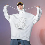 3D Flocking Bear Hoodie | Couple Streetwear Set