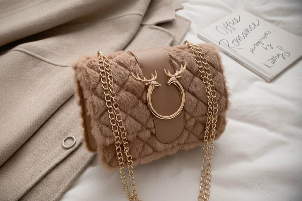 Soft Girl Winter Mini Bag – Viral Plush Crossbody