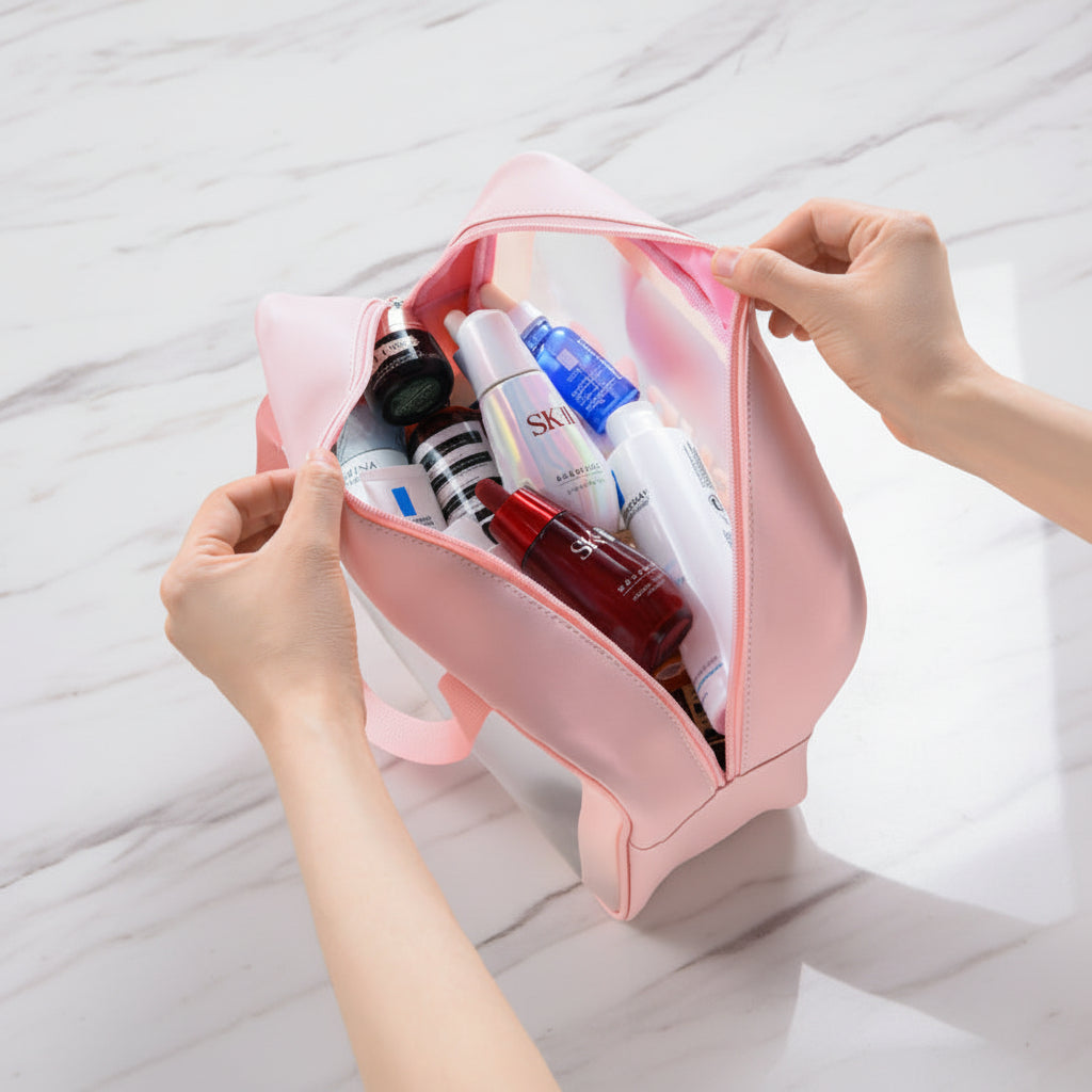 Clear TSA Travel Toiletry Bag – Waterproof Organizer