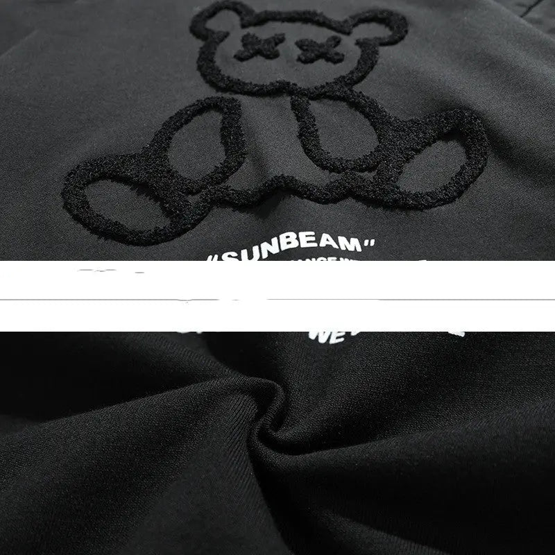 Warehouse Couple Outfit Three-dimensional Flocking Bear Hooded Sweater Men - Millzgotswaggshop