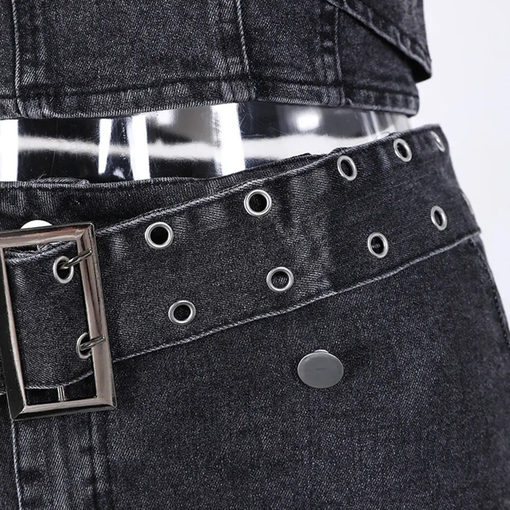 Design Vest Skirt Outfit Backless Women Millzgotswaggshop