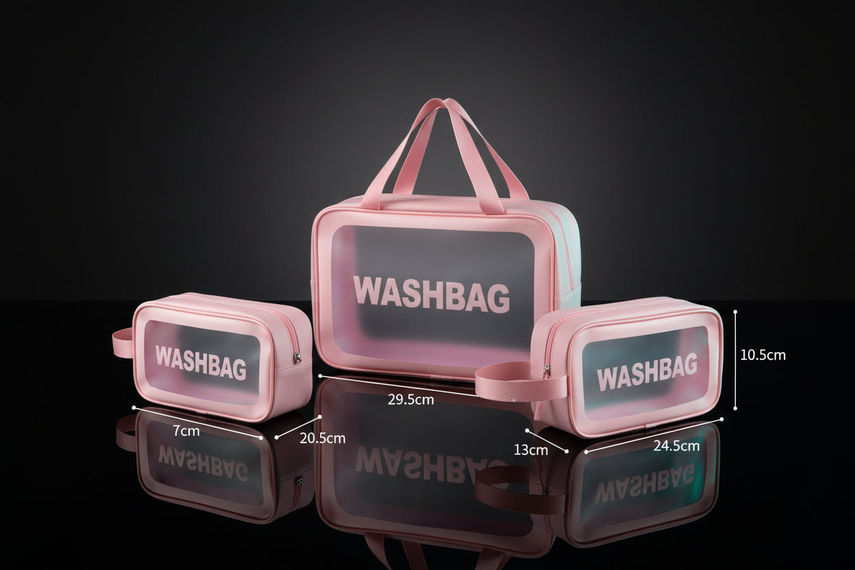 Clear TSA Travel Toiletry Bag – Waterproof Organizer