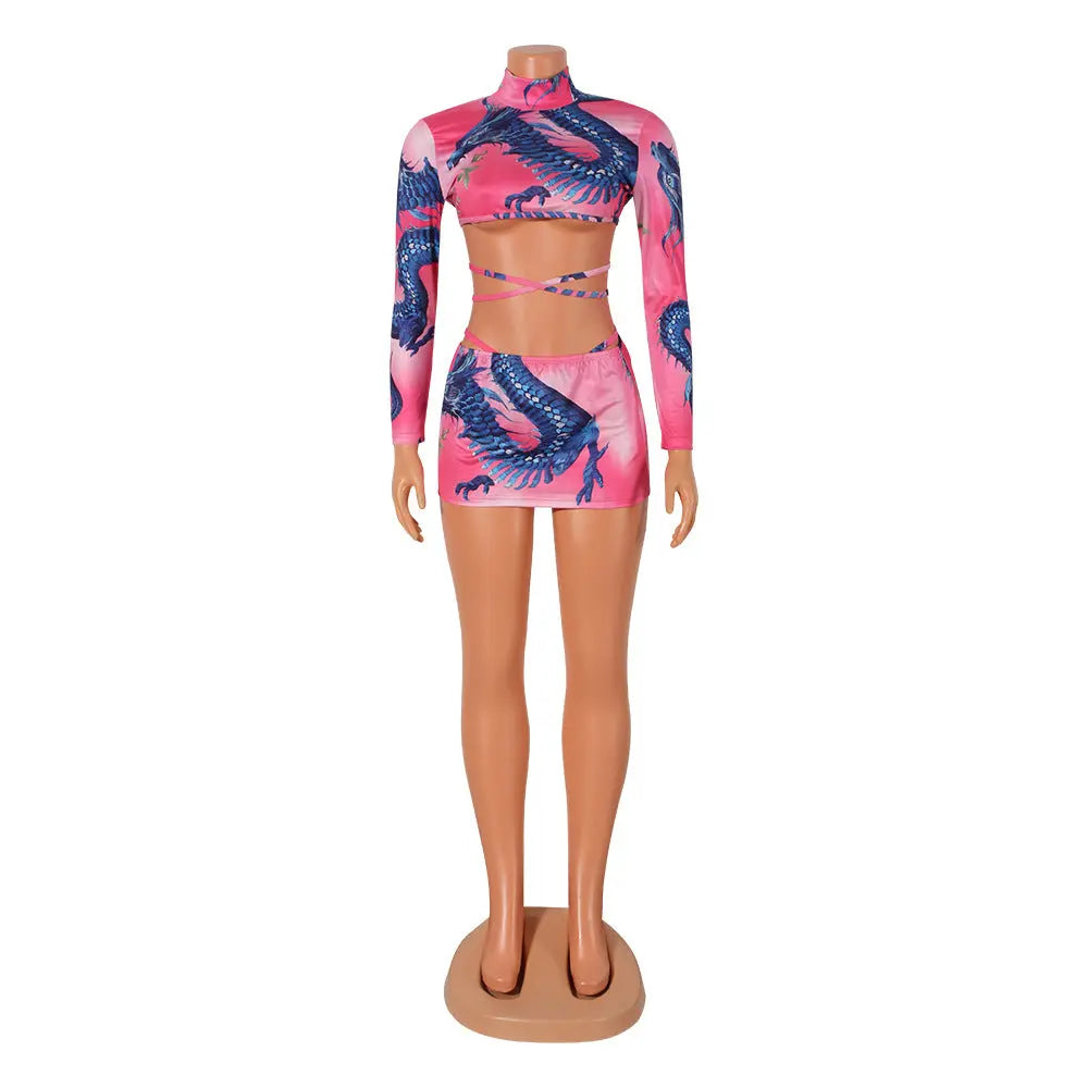 Long Sleeve Mini Skirt Outfit Millzgotswaggshop