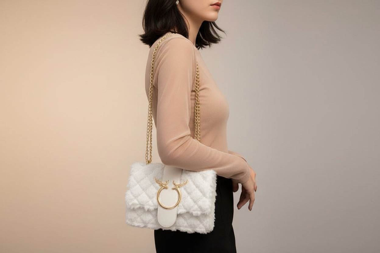Soft Girl Winter Mini Bag – Viral Plush Crossbody